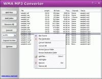 HooTech WMA MP3 Converter screenshot