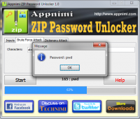 Appnimi ZIP Password Unlocker screenshot