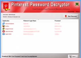 Password Decryptor for Pinterest screenshot