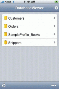 Database Viewer for iPhone screenshot