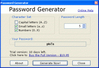 Password Generator Software screenshot