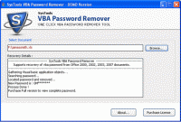 Reset VBA Project Password Tool screenshot