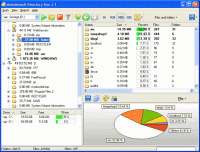 Disk usage analysis tool screenshot