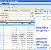 Outlook Email Archive Tool screenshot