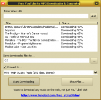 Free YouTube to MP3 Downloader and Converter screenshot