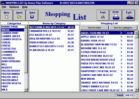 HPS Shopping List screenshot