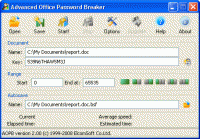 Advanced Office Password Breaker screenshot