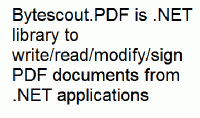 Bytescout PDF SDK screenshot