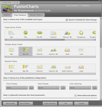 FusionCharts for Dreamweaver (Designer) screenshot