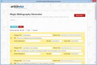 Magic Bibliography Generator screenshot