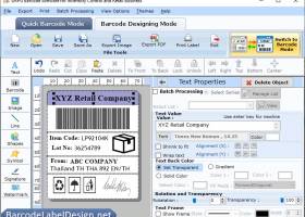 Retail Inventory Control Barcode Maker screenshot