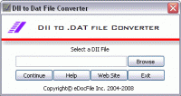 DII to DAT File Converter screenshot