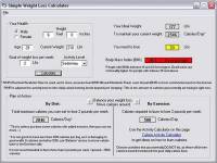Calorie Weight Loss Calculator 1.0 screenshot