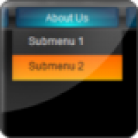Glossy Drop Down Menu AS3 screenshot