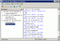 Facebook Chat Monitor Sniffer screenshot