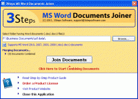 Combine MS Word 2003 Documents screenshot