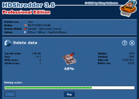 HDShredder screenshot