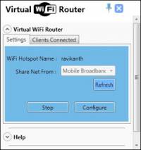Virtual WiFi Router screenshot