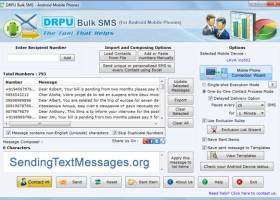 Android Bulk Messaging Software screenshot
