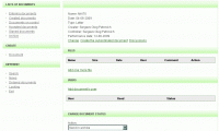 Document management software screenshot