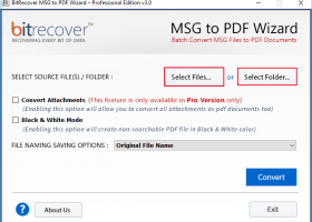 Convert .msg to PDF screenshot