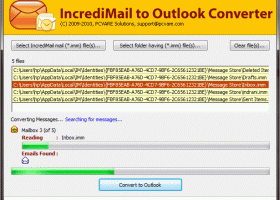 Export from IncrediMail to Outlook screenshot