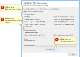 MBOX to PDF screenshot