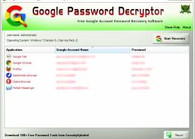 Password Decryptor for Google screenshot