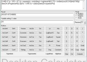 Desktop calculator - DesktopCalc screenshot