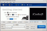 iCoolsoft Sony Media Video Converter screenshot