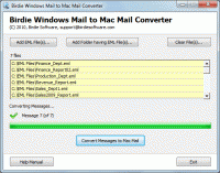 Converting EML to MBOX screenshot