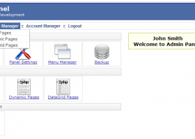 PHP AdminPanel Website Back End Script screenshot