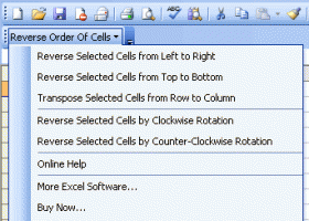 Excel Reverse & Transpose Order Of Cells Rows Columns screenshot