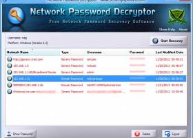 Network Password Decryptor screenshot