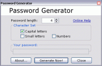 Secure Random Password Generator screenshot