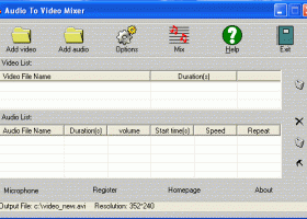 Audio To Video Mixer screenshot