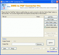 DWG to PDF Converter Pro 2010.11.4 screenshot