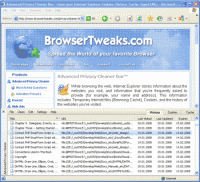 Advanced Privacy Cleaner Bar screenshot