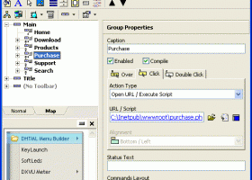 DHTML Menu Builder screenshot