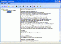Advanced Text Storage screenshot