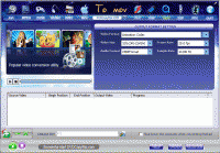AVI MPEG FLV MOV RM WMV to MOV Converter screenshot