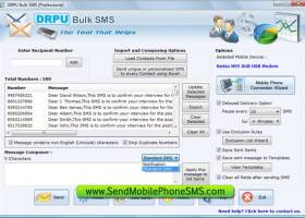 SMS Application Software screenshot