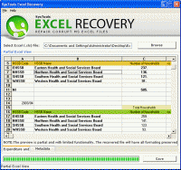 Fixing Corrupt Excel Files screenshot