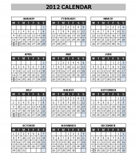 Printable Yearly Calendar 2012 on 2012 Calendar For Windows 7   Printable 2012 Monthly   2012 Yearly