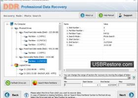 Removable Media Data Restore screenshot