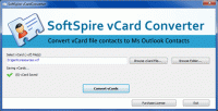 Save VCF to Outlook Contacts screenshot