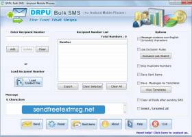 Send Free Message Software screenshot