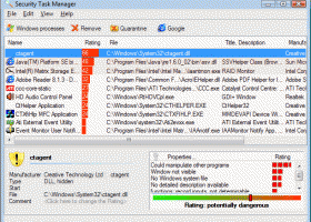 Security Task Manager screenshot