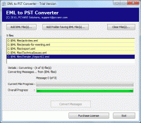 EML in PST Converter screenshot