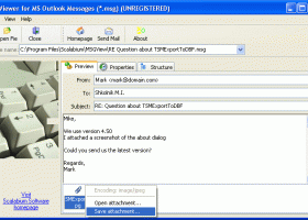 Viewer for MS Outlook Messages screenshot